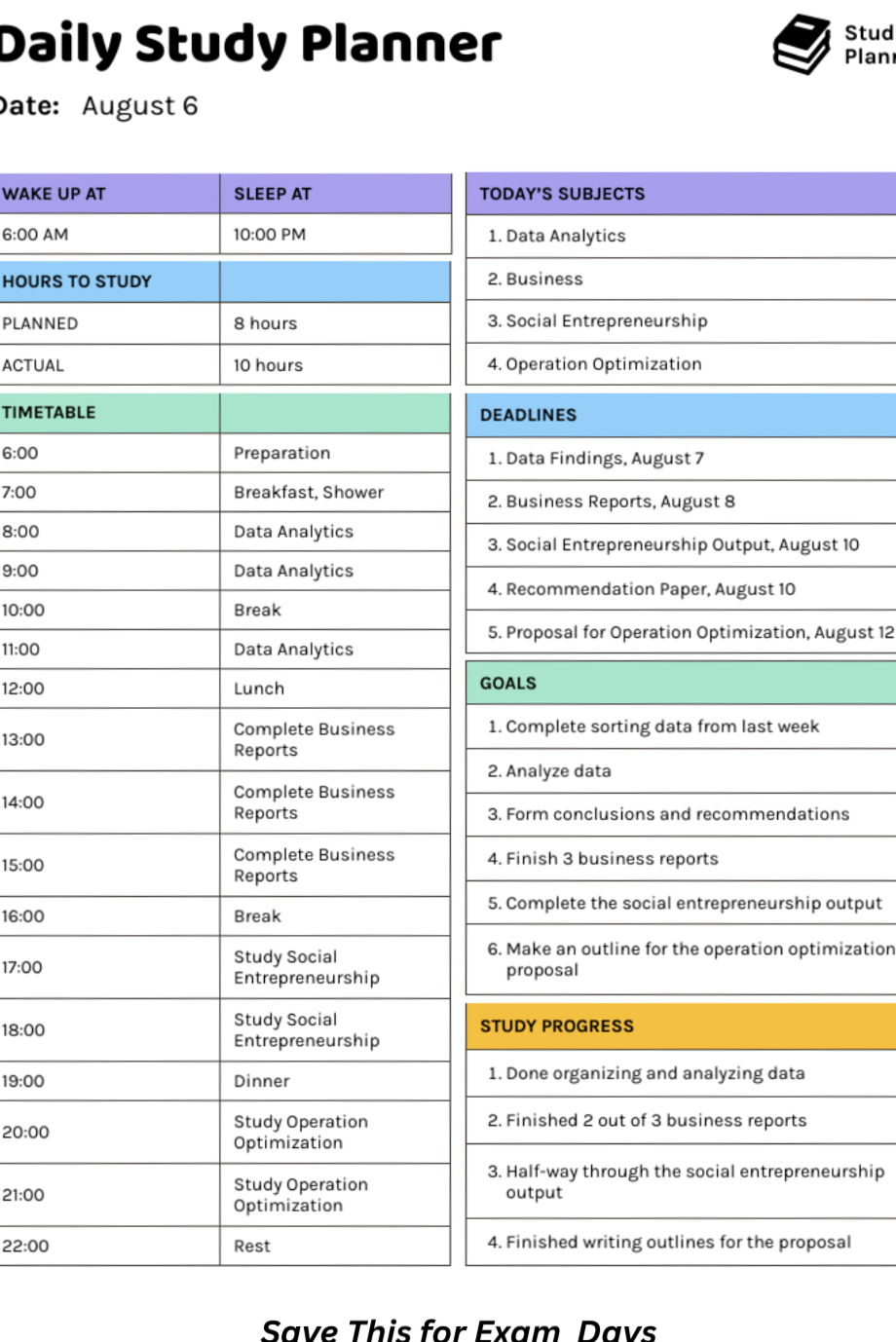 📁 📁 dream life manifestation: Daily Study Planner for Students (Save This) — Stay Inspired All Year Long