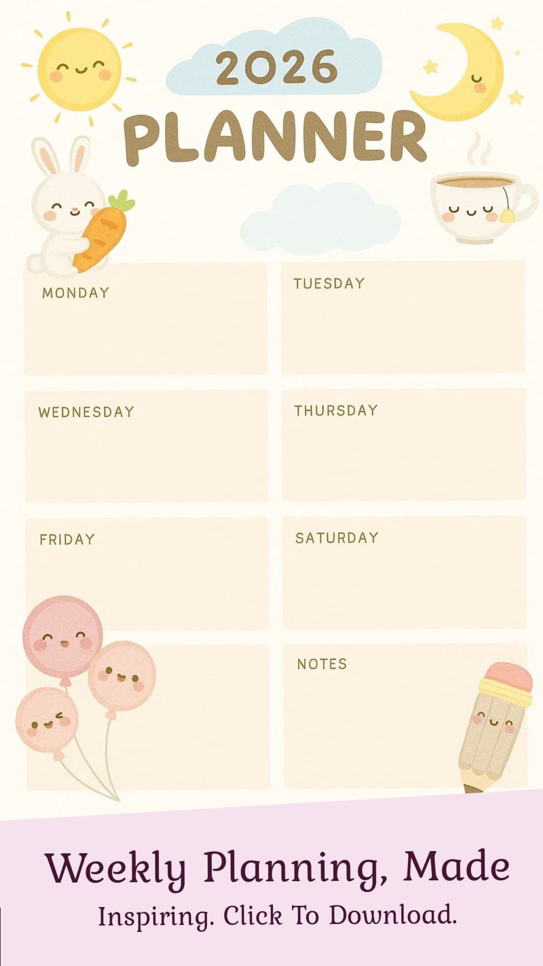 🌈 💎 dream life manifestation: Dreamy Weekly Planner — Organized Days, Creative Living