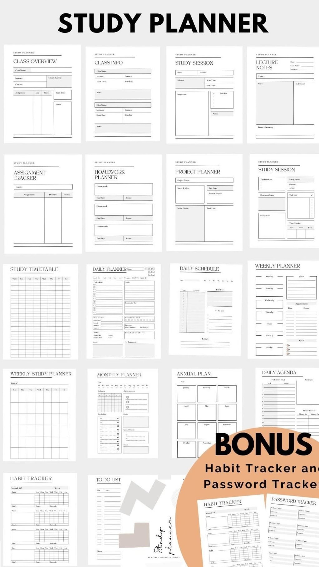 🖇️ 📊 dream life manifestation: Effective Study Planner: Ultimate Exam Prep Pack — Stay Inspired Year-Round