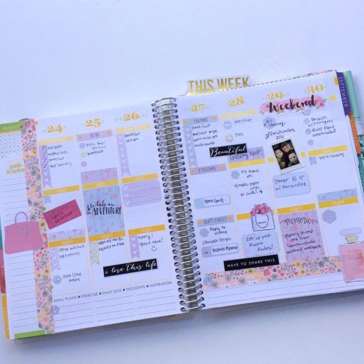 🌿 ☁️ dream life manifestation: Erin Condren Planner Organization & Decor | Wendaful Planning