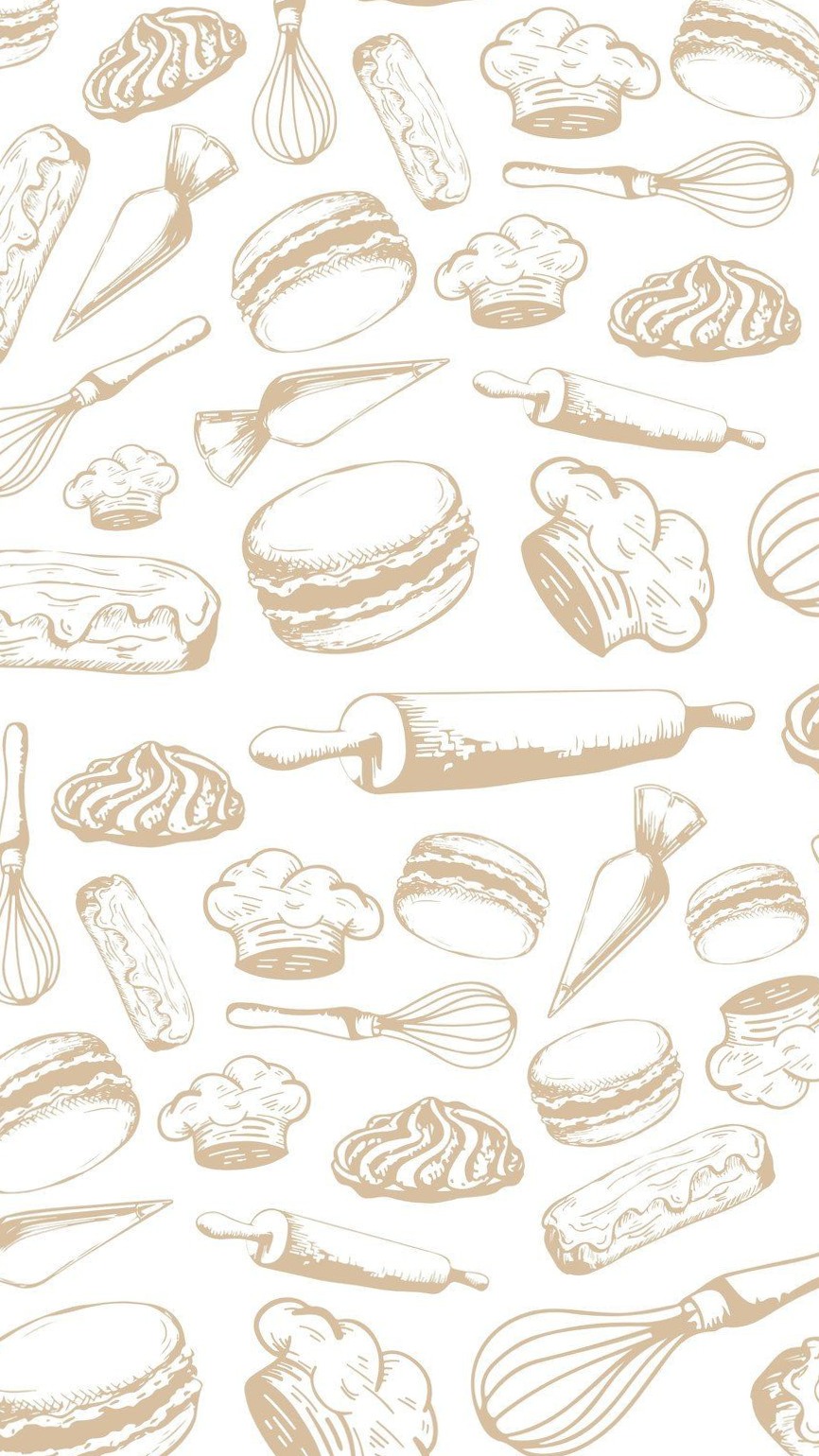 ☁️ 🎀 dream life manifestation: Fondo de Pantalla Patrón Pastelería — Canva Templates