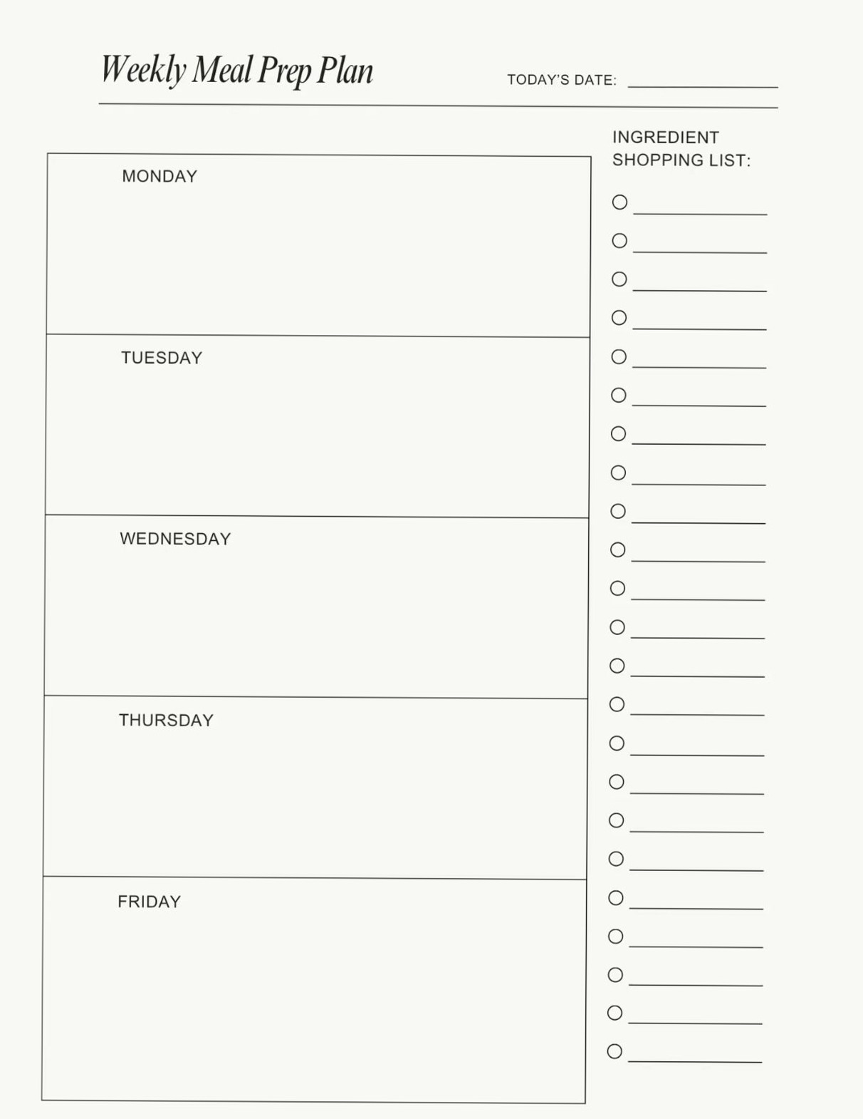 🎀 ☁️ dream life manifestation: Meal Prep Sheet Design for Planners & Digital Assets