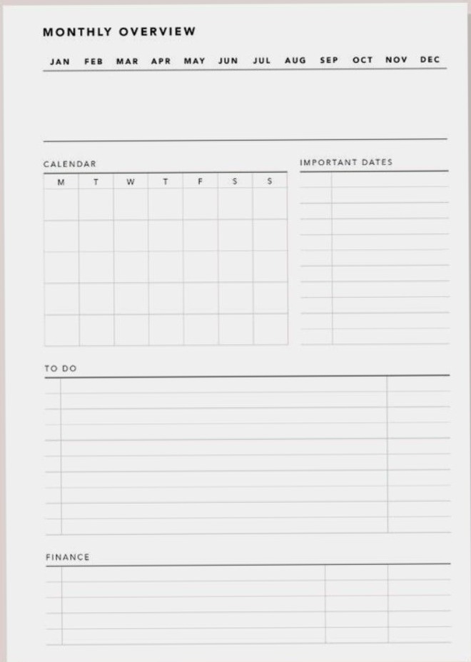 🎨 🪄 dream life manifestation: Monthly Overview | Godhed 327 Design Planner