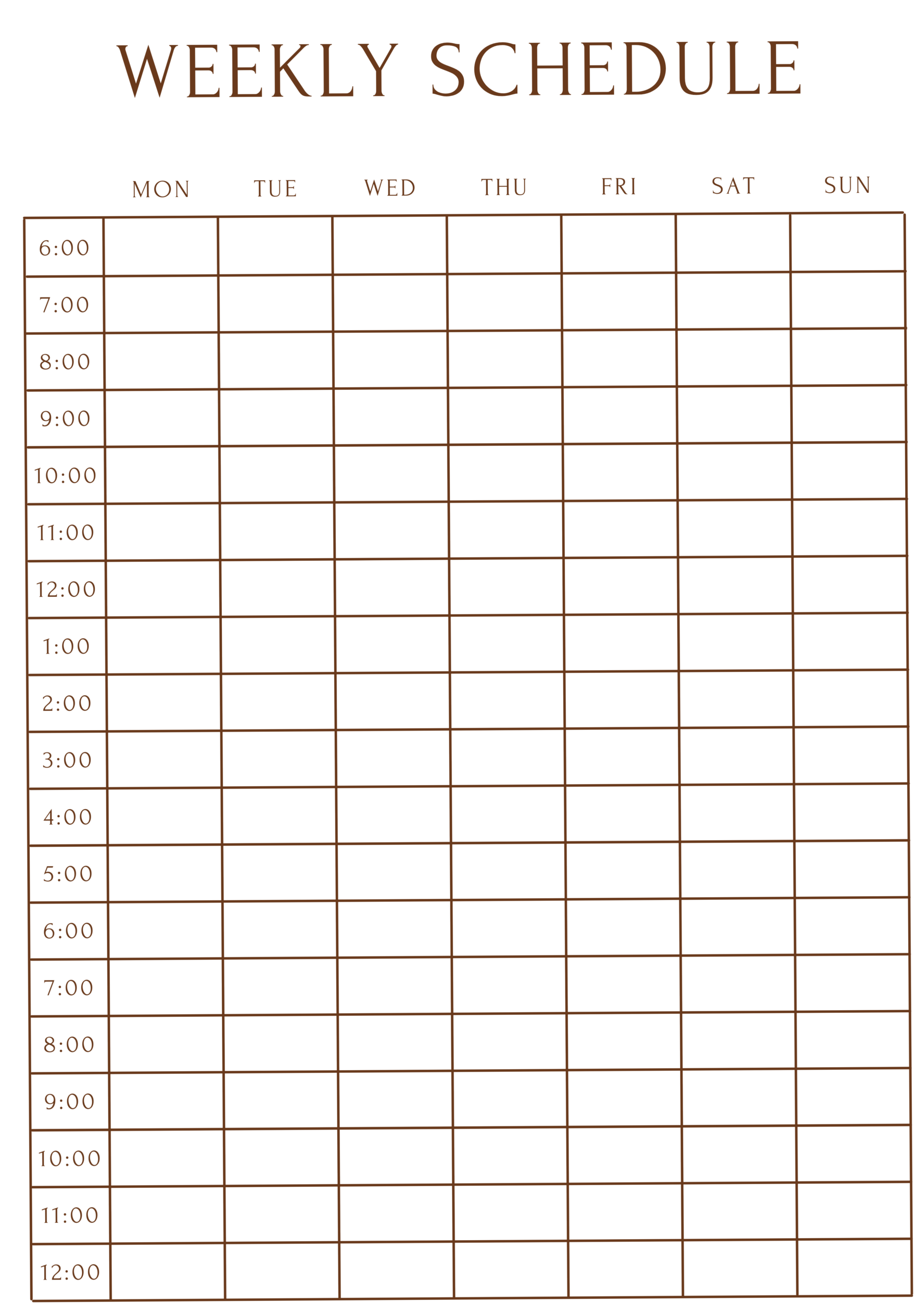 🪄 🖌️ dream life manifestation: Printable Weekly Schedule | Digital Planner Design