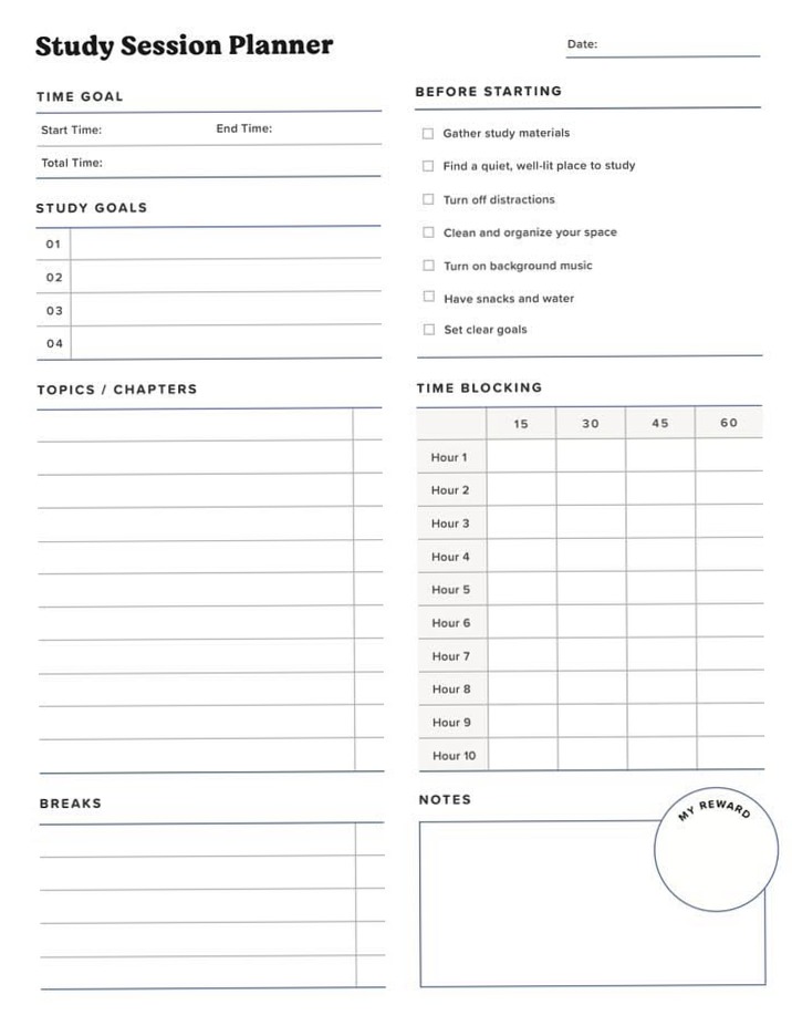 🍰 💌 dream life manifestation: Study Motivation — Free Session Planner from Notability Gallery 36