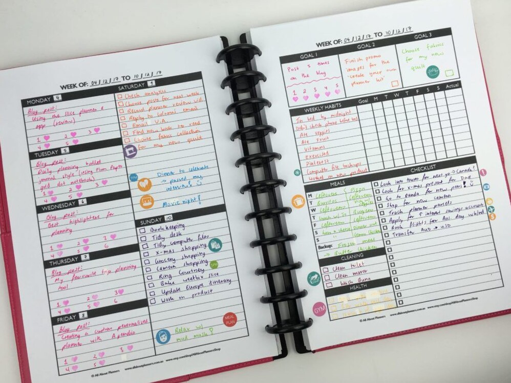 📝 📊 dream life manifestation: Week 49 Planner Design | 52 Planners in 52 Weeks Spread