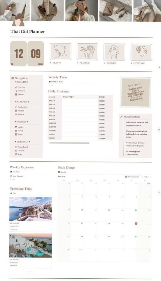 🍰 💍 dream life manifestation: Weekly Planner Power — anitatihernandezs 2182