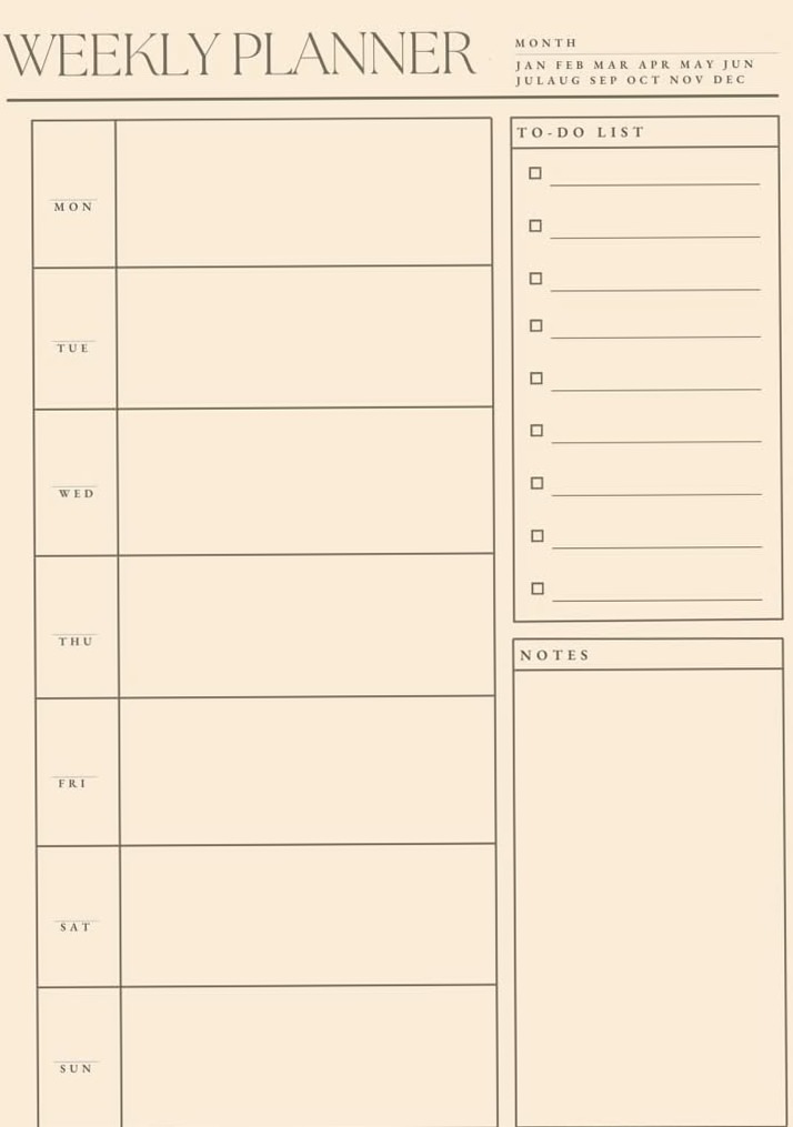 🎨 💎 dream life manifestation: Weekly Planner Digital Design for Creative Productivity