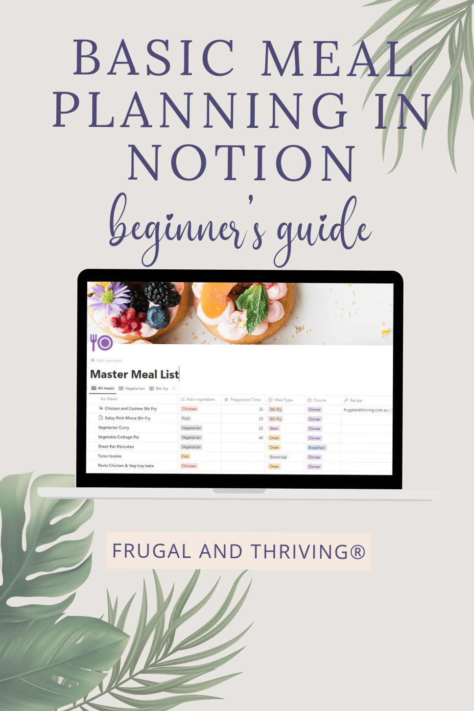 🖇️ 📌 Easy Meal Planning in Notion — Recipe Database Guide + Template | seamless organization hack
