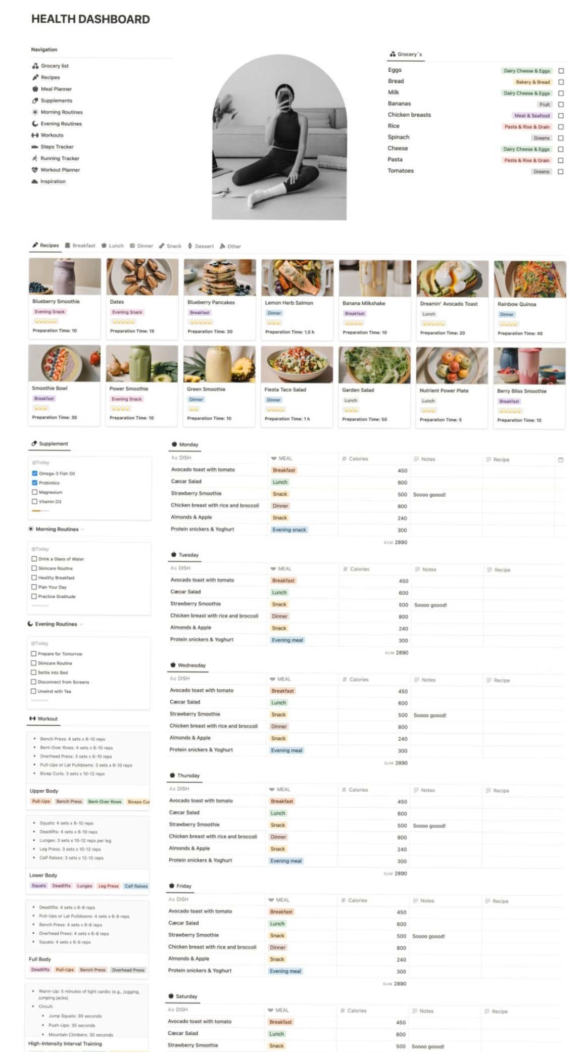 Effortless Meal Planning with Notion Template — 🪄 🌈 game-changing digital system
