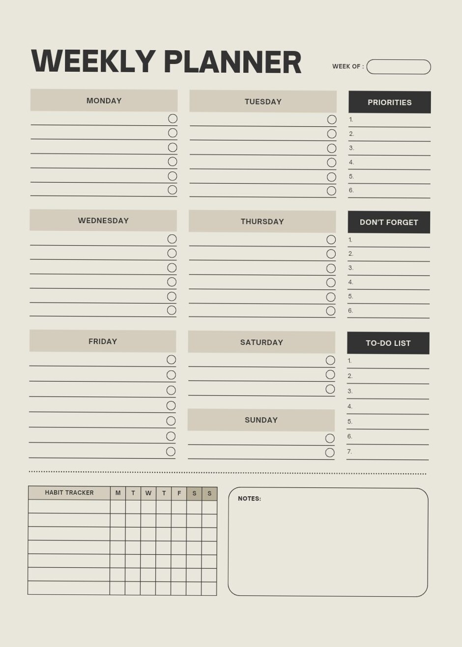 🪄 📍 Effortless Minimalist Weekly Planner Ideas for Productive Weeks | secret to staying productive