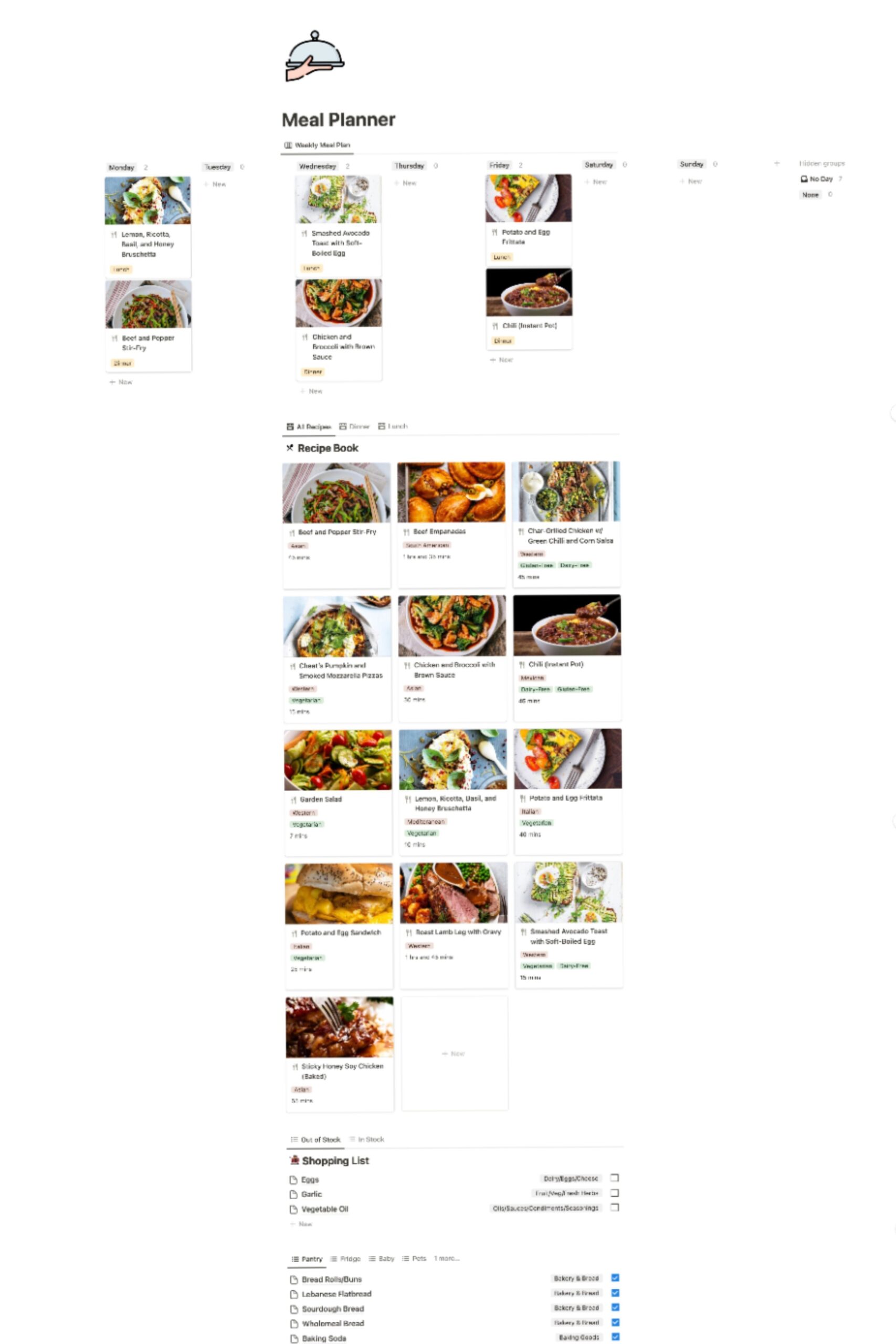 🎨 📍 Effortless Weekly Meal Planning for Busy Moms with Notion Template | pro digital dashboard