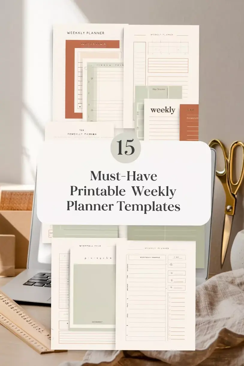 💌 👰 Effortless Weekly Planner Templates for Easy Organization | romanticize your routine