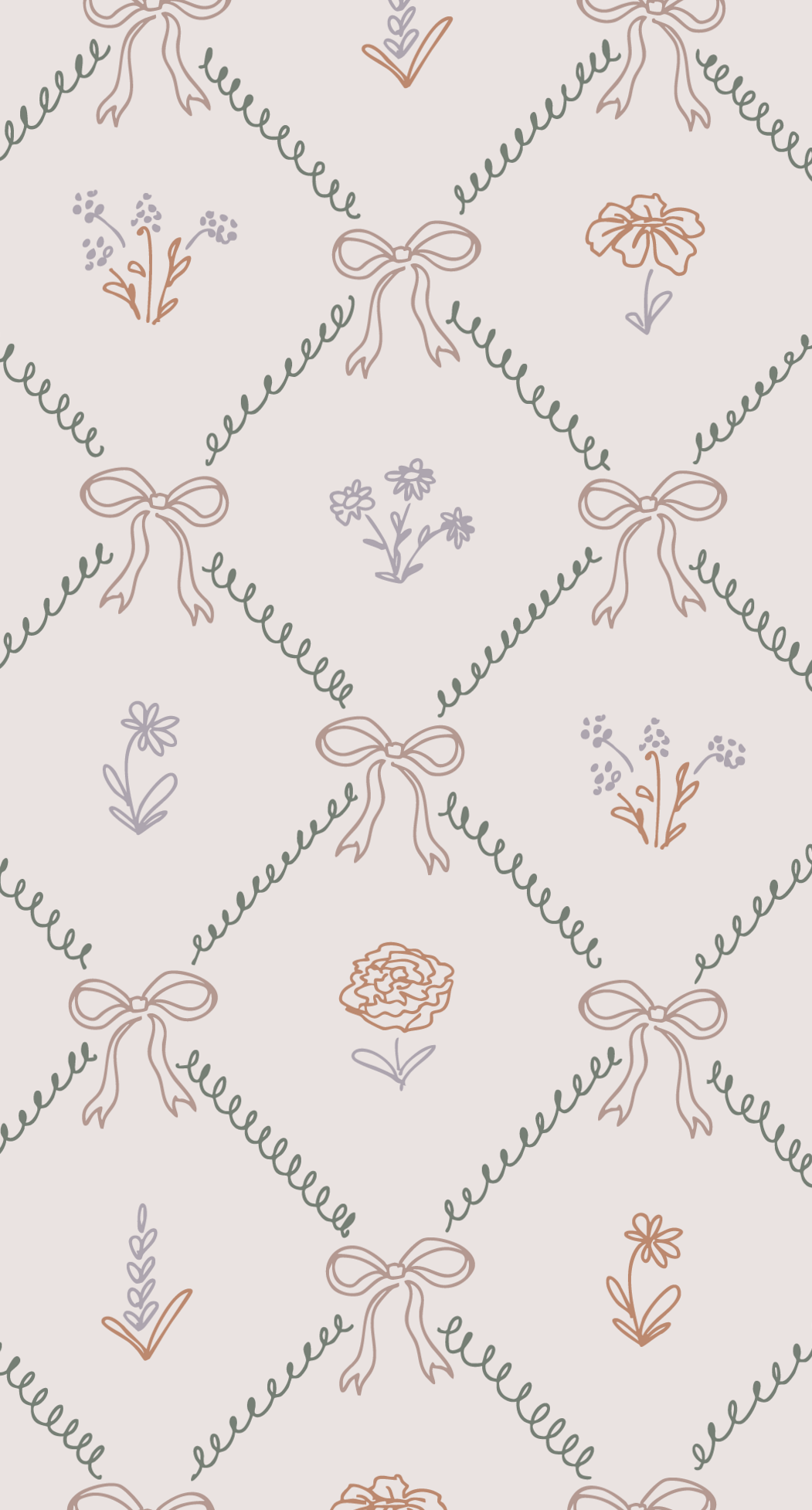 🖇️ 📁 Elegant Bow & Vintage Floral Branding for Digital Design | romanticize your routine