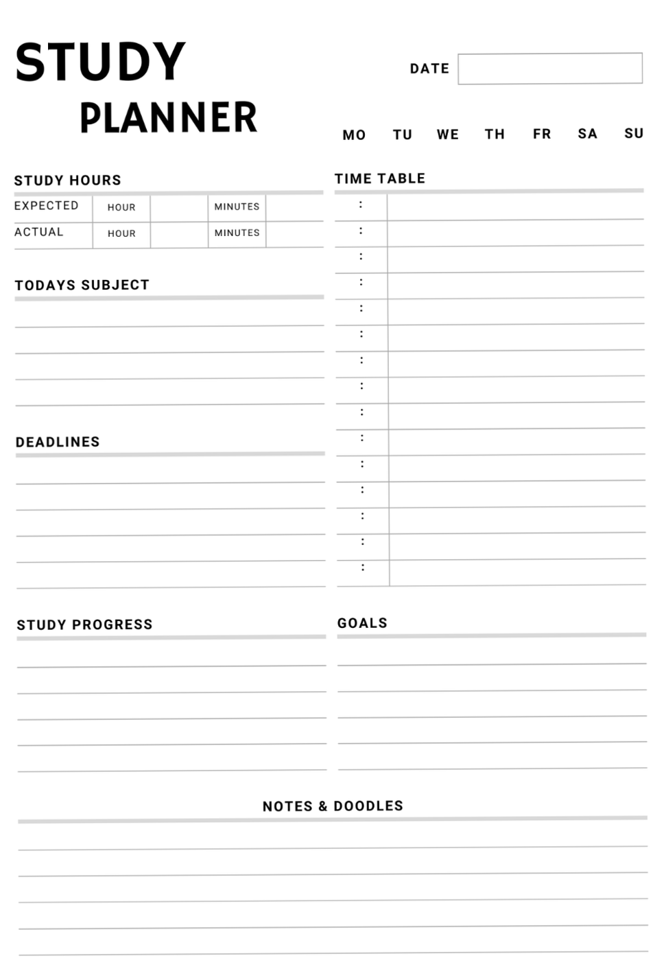 Elegant Digital Planner Template for Daily Success — 📌 🖇️ secret to staying productive