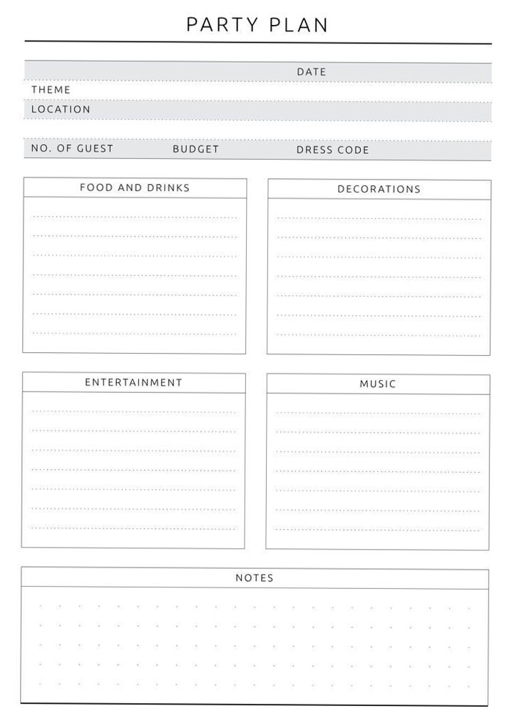 Elegant Party Plans & Creative Digital Designs for Events — 📌 📌 romanticize your routine