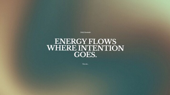 Energy Flows Where Intention Goes 2024 | Spiritual Wallpaper for Creatives — 🌈 🌈 romanticize your routine