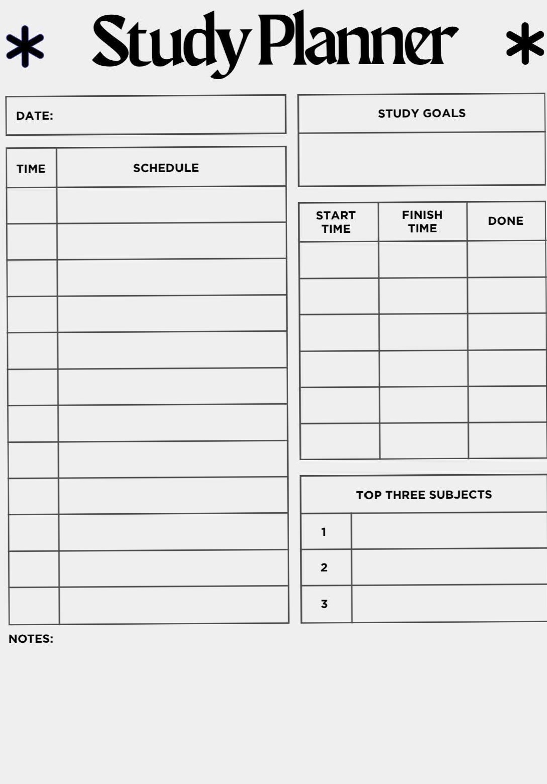 👰 👰 essential planning guide: Student Study Planner — Homework Tracker & Exam Prep PDF
