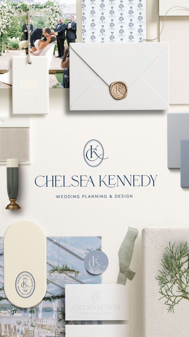 Ethereal Charming Modern Romantic Wedding Planner Branding Design — 📁 📌 dream life manifestation