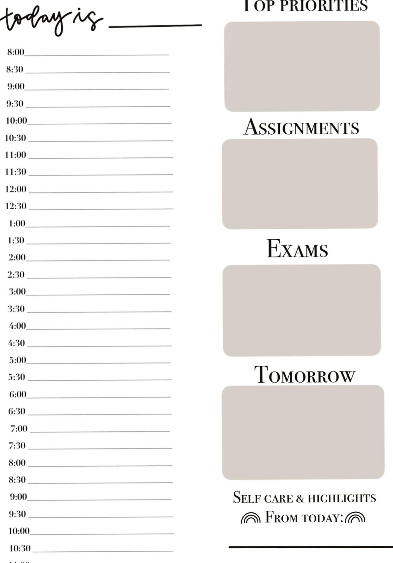🌿 🕯️ Exam Day Schedule: Top Priorities for Students | game-changing digital system
