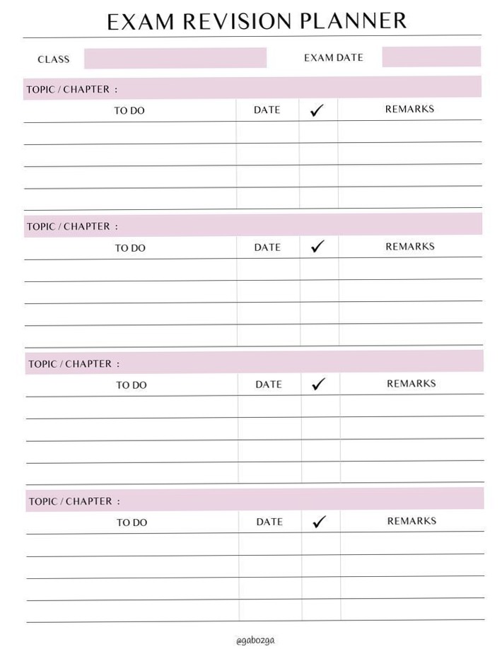 🖌️ 🖌️ Exam Planner Free Digital Download 🌗 | stay inspired all year long