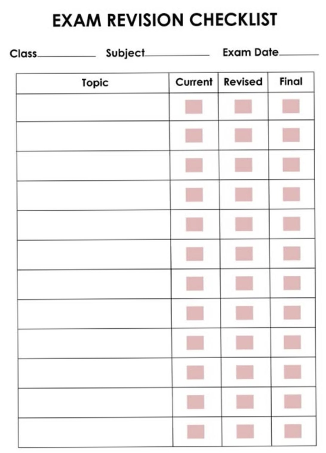 🥂 💍 Exam Prep Planner | Study Timetable for Students | secret to staying productive