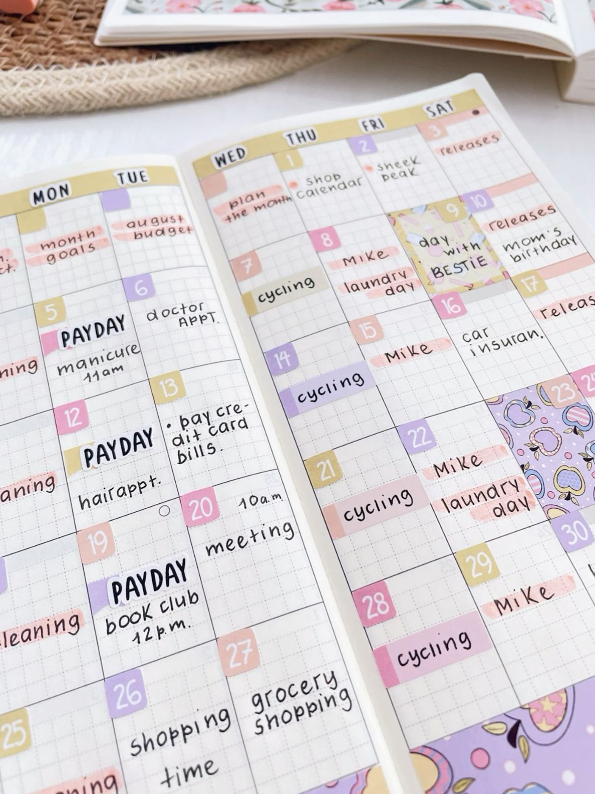 🖇️ 📝 Finished Monthly Pages in Hobonichi Weeks! 381 | secret to staying productive