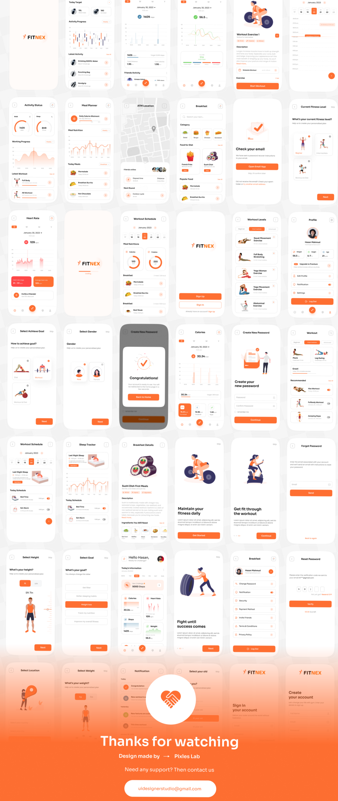 ☁️ ✨ Fitnex — Modern Fitness App UI Design Kit | stay inspired all year long
