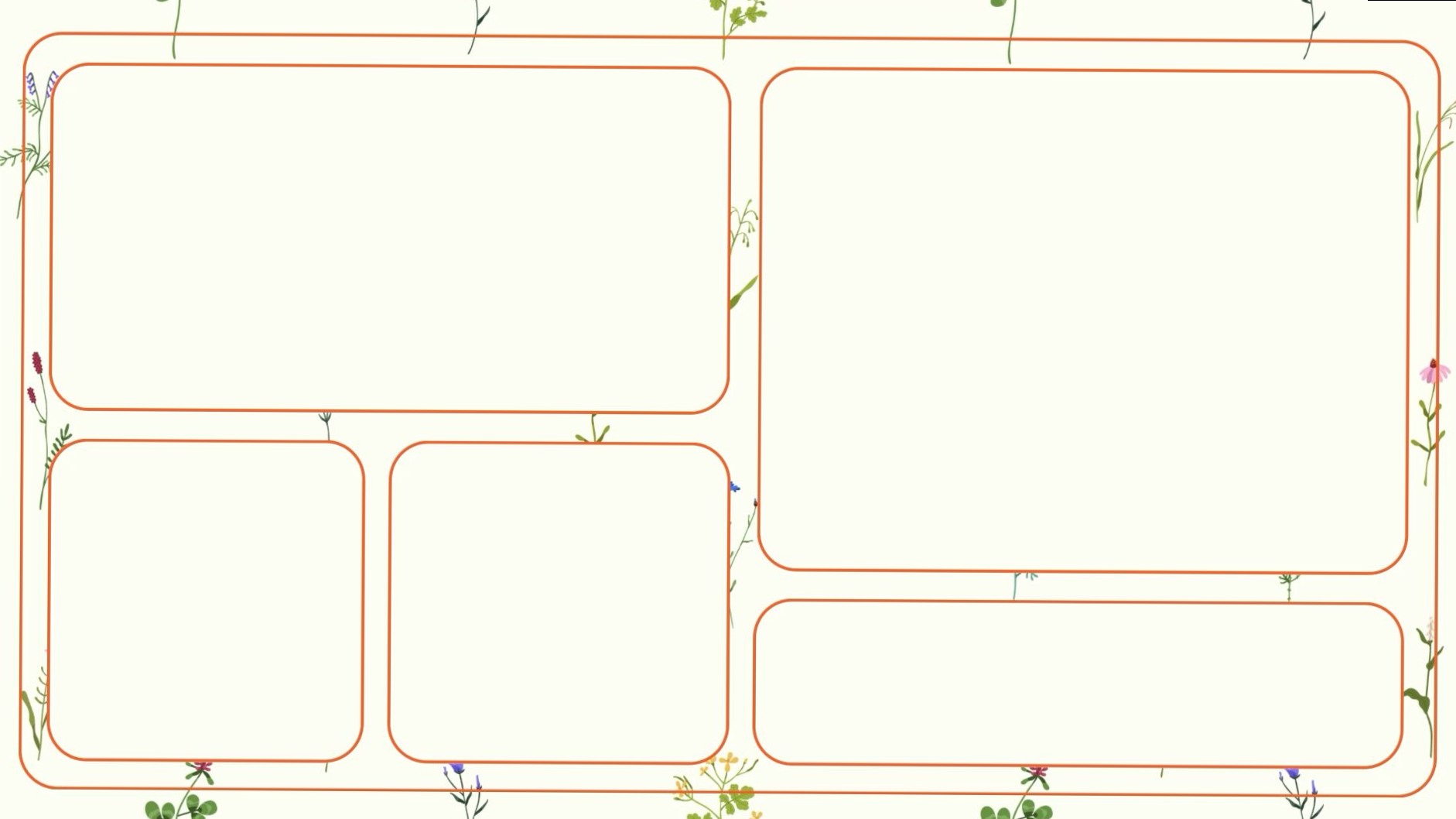 Floral Desktop Wallpaper Organizer for Creative Designers — ☁️ ✨ secret to staying productive