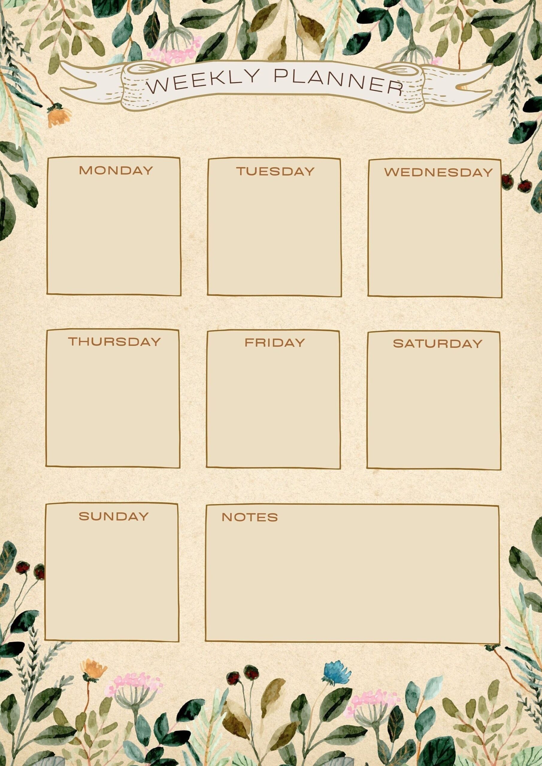 Floral Weekly Planner PDF | Organize Your Week in Style — 📌 📅 stay inspired all year long