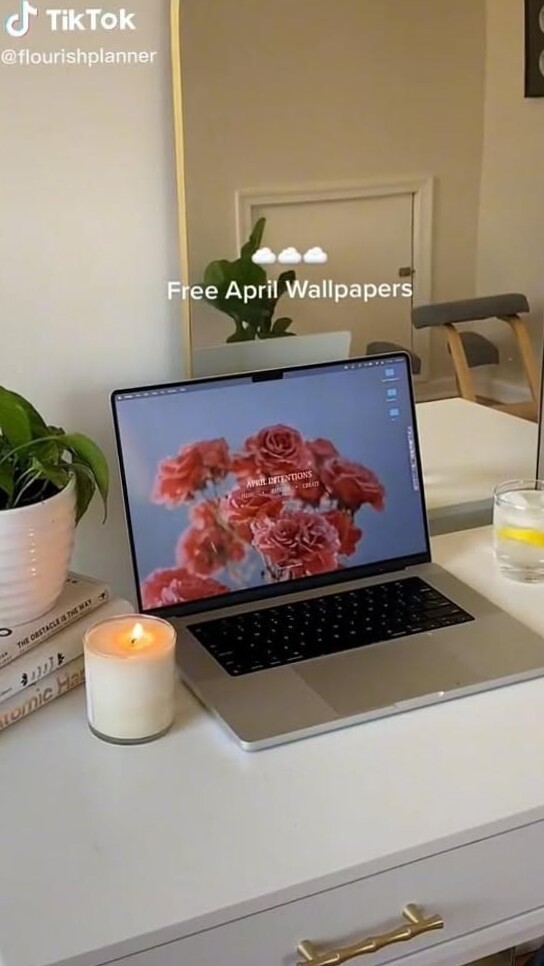 💎 🎨 Flourish Planner April Wallpapers – Dream Life Manifestation | romanticize your routine