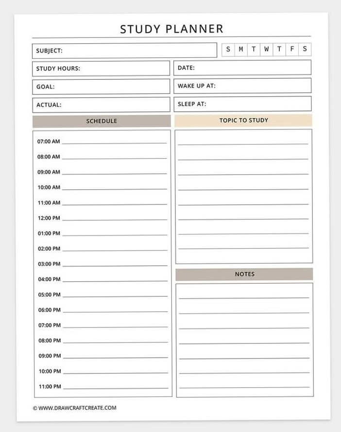 Free 56-Page Student Planner PDF Printable — 🎨 🎨 romanticize your routine