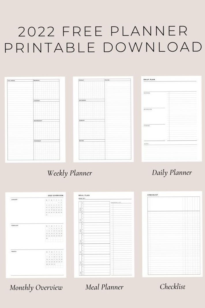 Free A5 Planner Printables + Aesthetic Notion Templates — 🎀 🌿 only tool for life admin