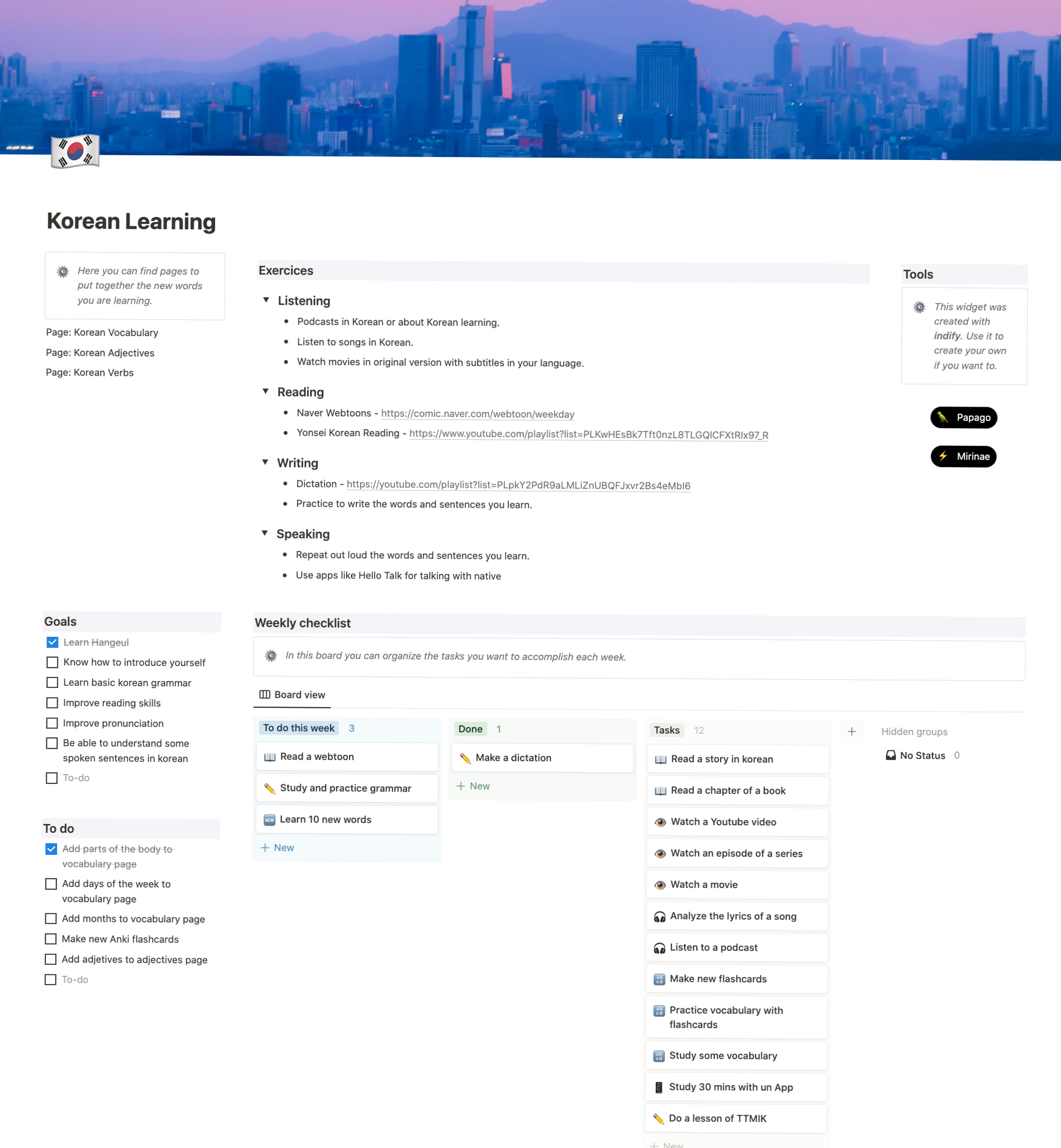 🖌️ 🎨 Free Korean Learning Planner for Digital Design & Creatives | dream life manifestation
