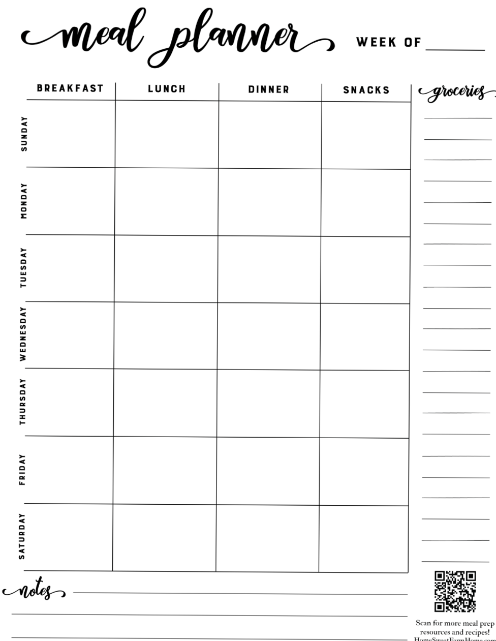 🎨 🌈 Free Meal Planner Printable for Creative Organization | secret to staying productive