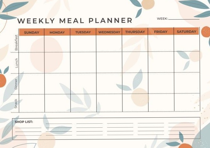 👰 💍 Free Meal Planner Template | Digital Design Asset | stay inspired all year long
