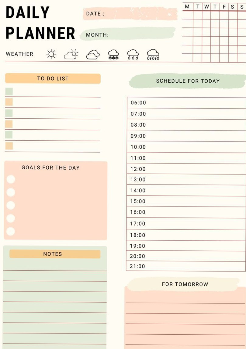 📊 📝 Free Printable Daily Planner for Kids #freeprintablekidsplanner #plannerdownload | stay inspired all year long