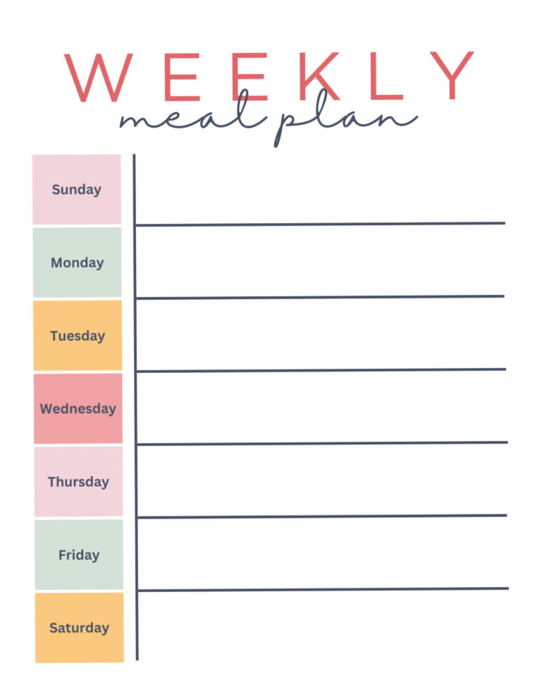 👰 👰 Free Printable Weekly Meal Planners — Baking You Happier | dream life manifestation