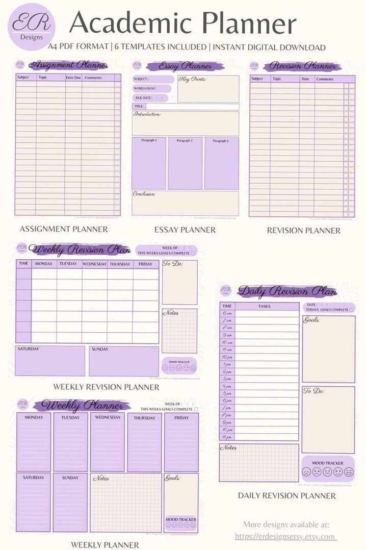 💌 💌 Free Student Planner Print & Stay Organized | romanticize your routine
