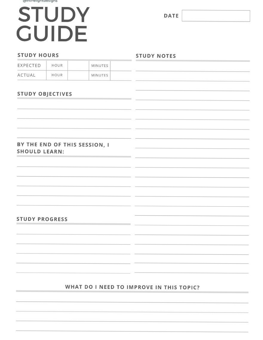 🎨 🌈 Free Study Guide Download — Digital Planners & Design Assets | no-stress tracker