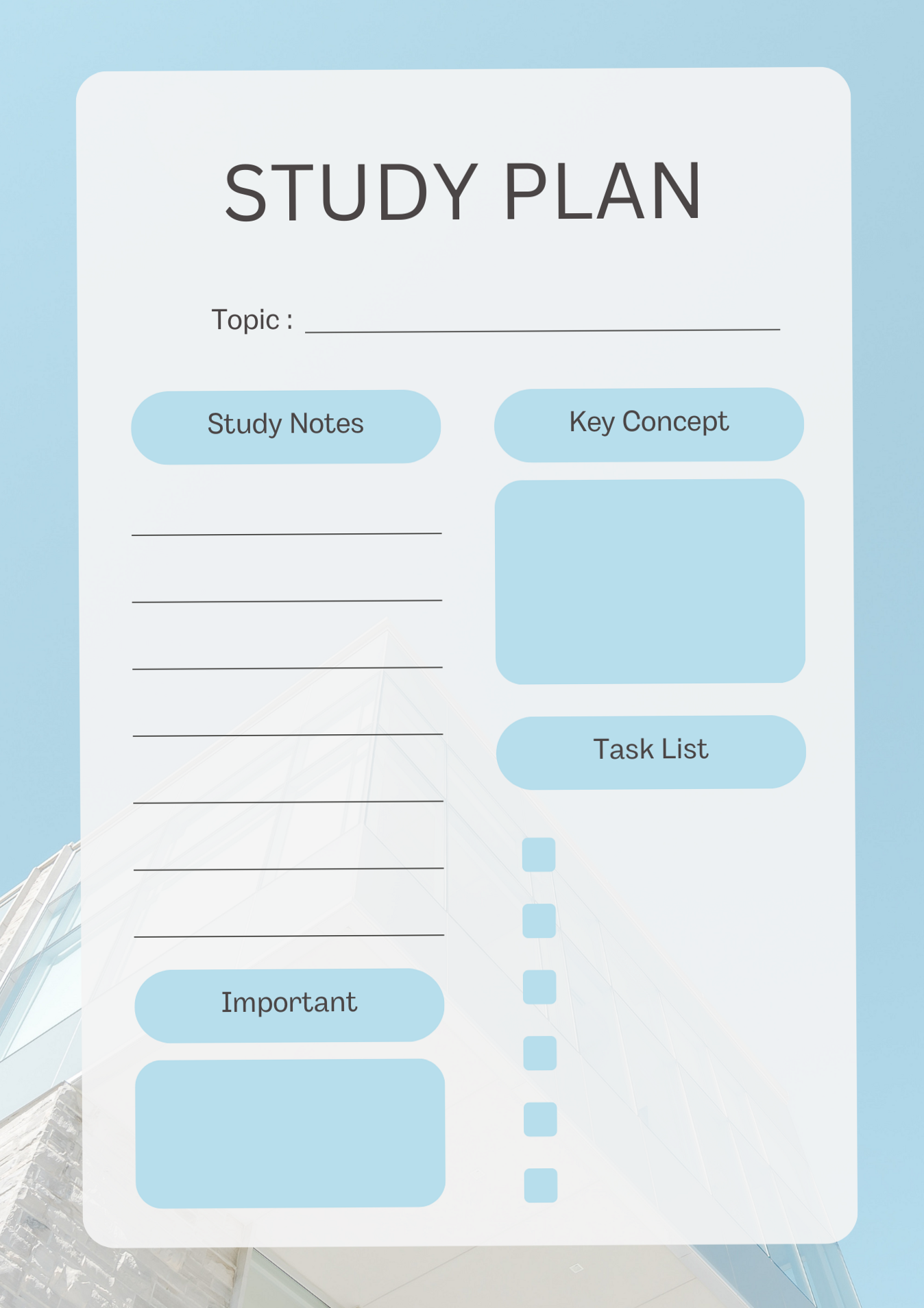 🥂 🥂 Free Study Plan Template for Exams | stay inspired all year long