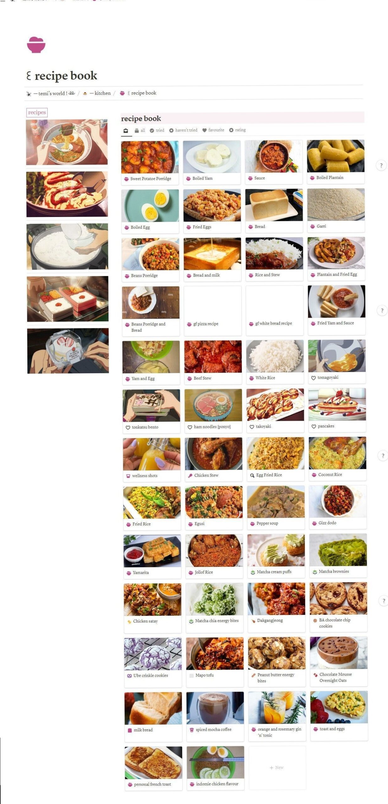 Greenotion Recipe Book: Notion Meal Prep Template & Creative Recipes — 🌸 🌸 only tool for life admin