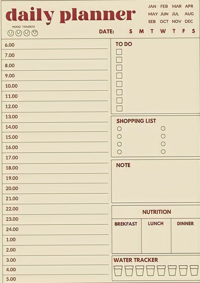 💎 📍 Habit Tracker & Study Planner Printable | seamless organization hack