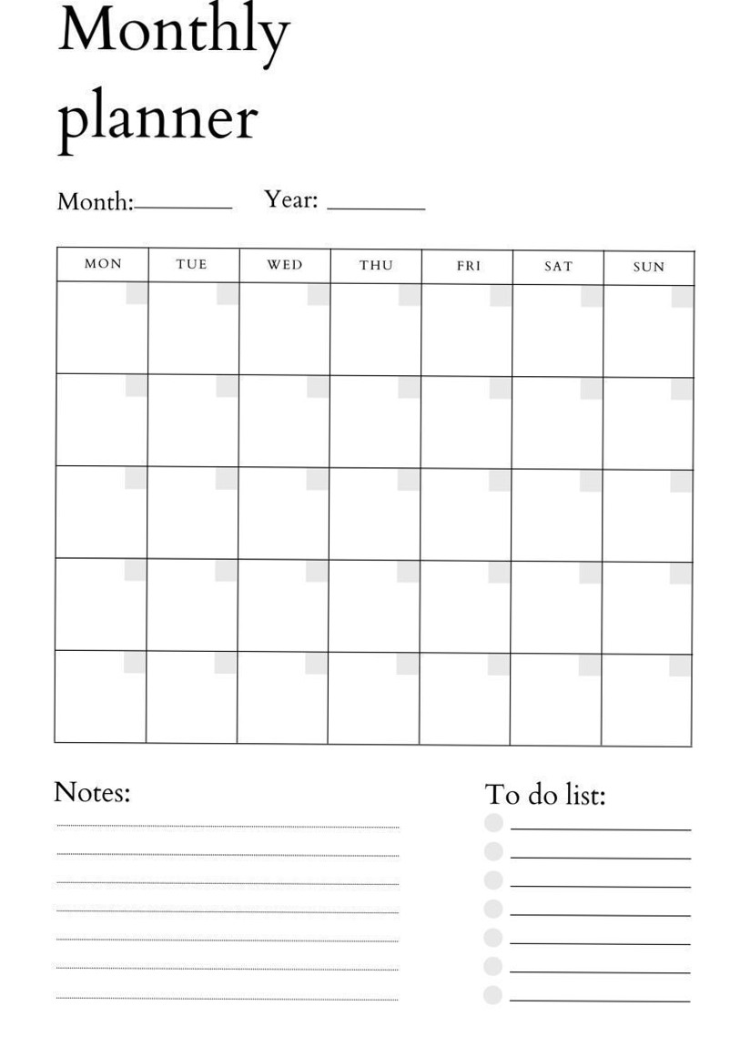 HilayEmerald — Etsy Monthly Planner #dinnerplanner #digitalstickers — 🎨 🎨 romanticize your routine