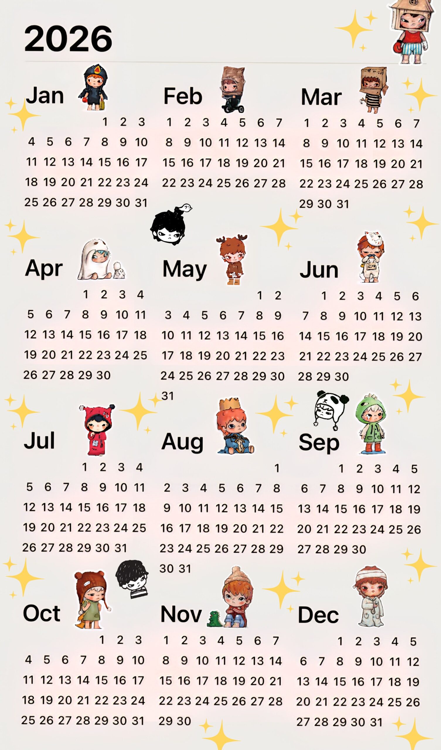 Hirono 2026 Digital Planner Templates & Creative Assets — 📍 🖌️ romanticize your routine