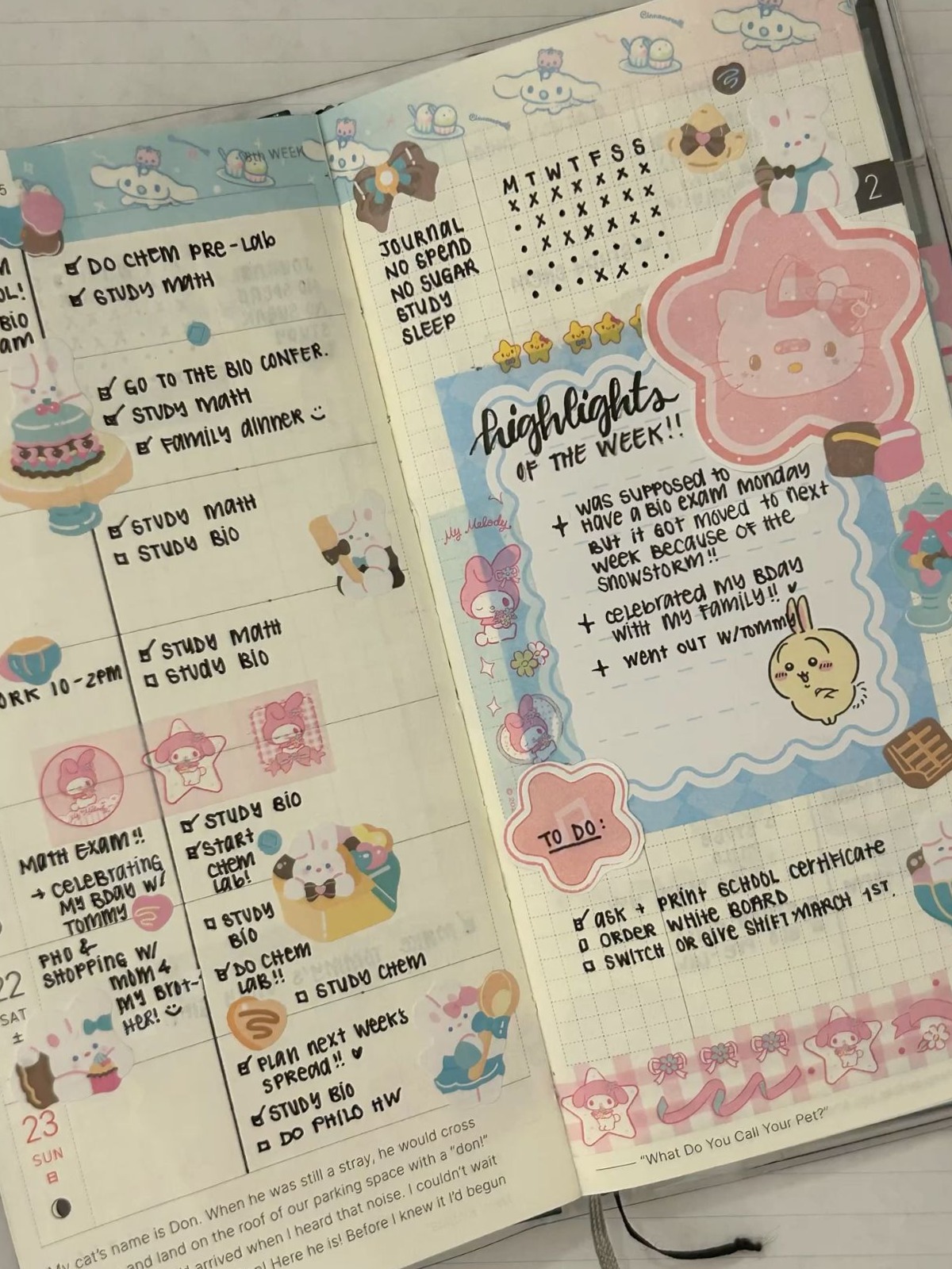 🤍 🌿 Hobonichi Week 8 Digital Planner Layout Design | romanticize your routine