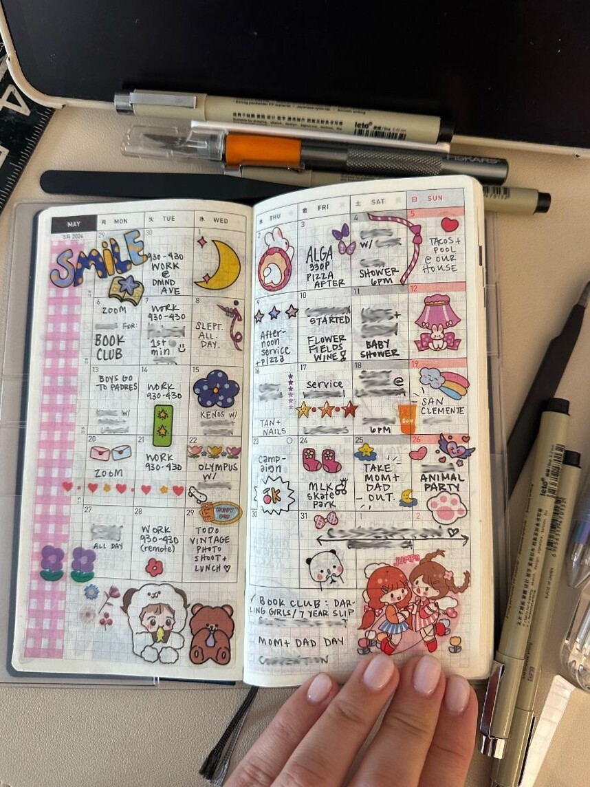 Hobonichi Weeks 2024 Planner Layout | Digital Design Asset — 🥂 💌 stay inspired all year long