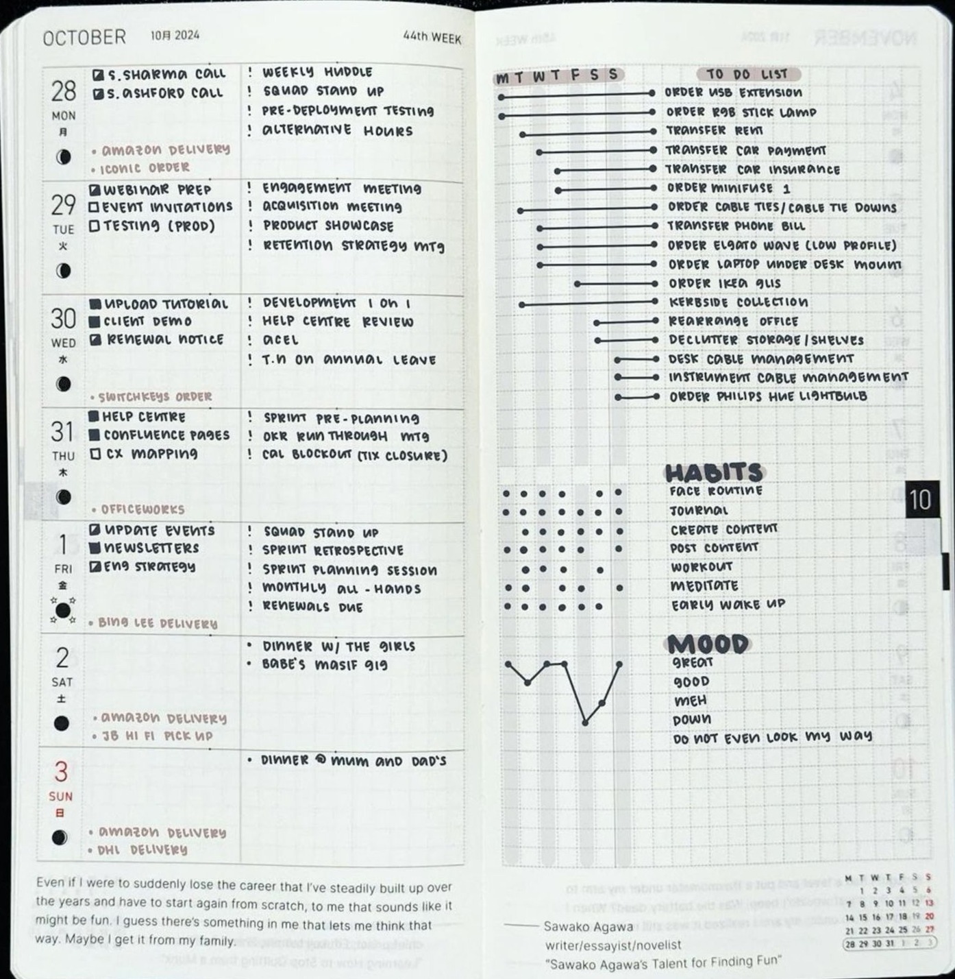 Hobonichi Weeks Planner — Weekly Layout Design — 🎨 💎 secret to staying productive
