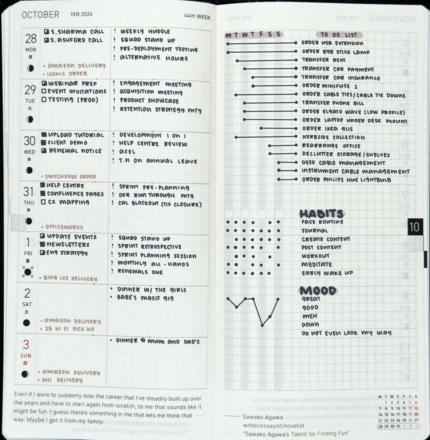 Hobonichi Weeks Planner — Weekly Layout Design — 📍 🎨 romanticize your routine