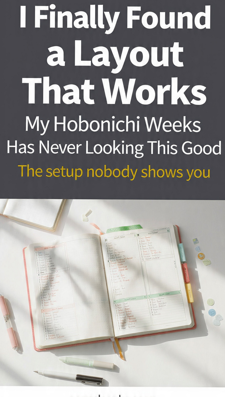 Hobonichi Weeks: The Layout That Transformed My Planning — 📅 📅 romanticize your routine